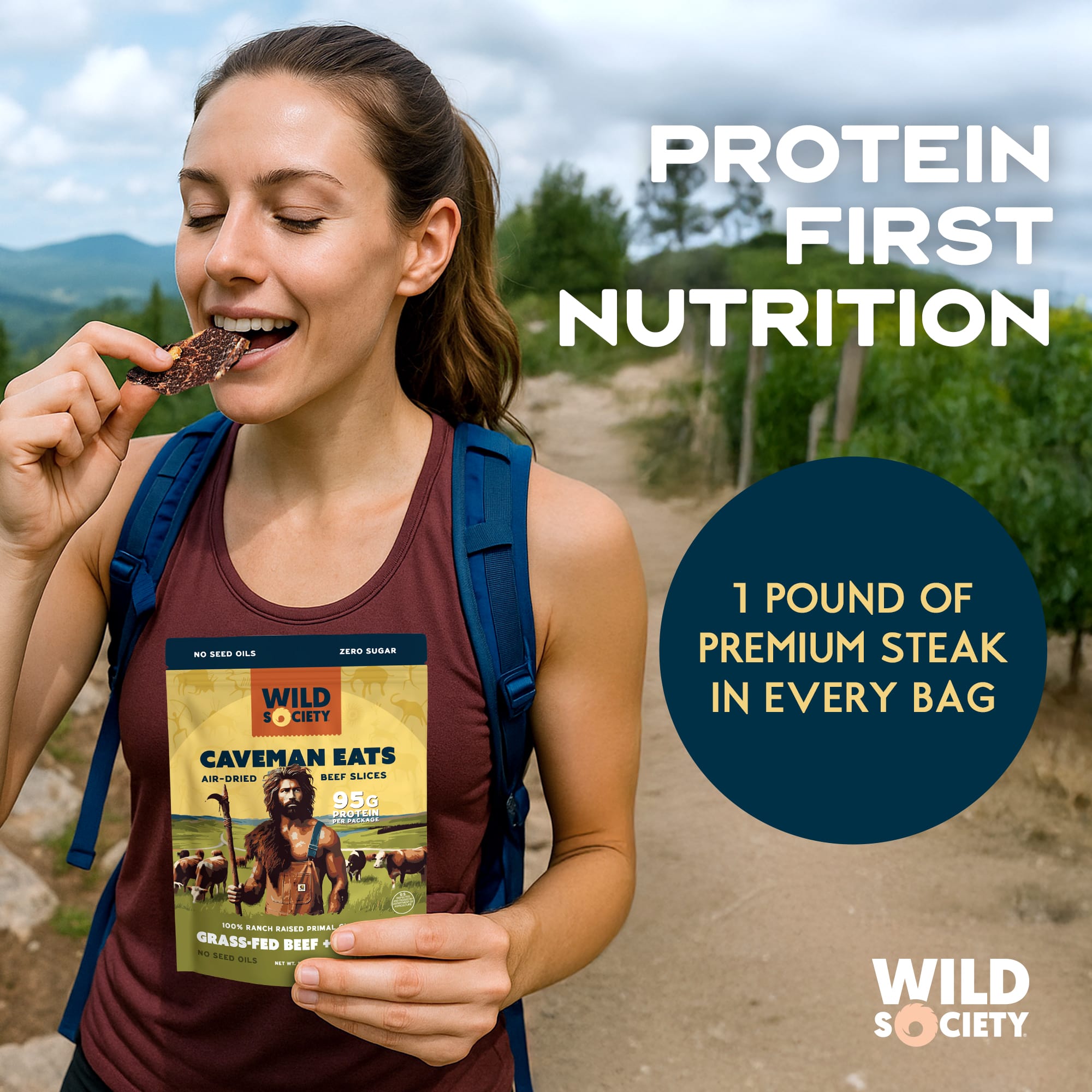 Protein First Nutrition - 1 Pound of premium steak in every bag