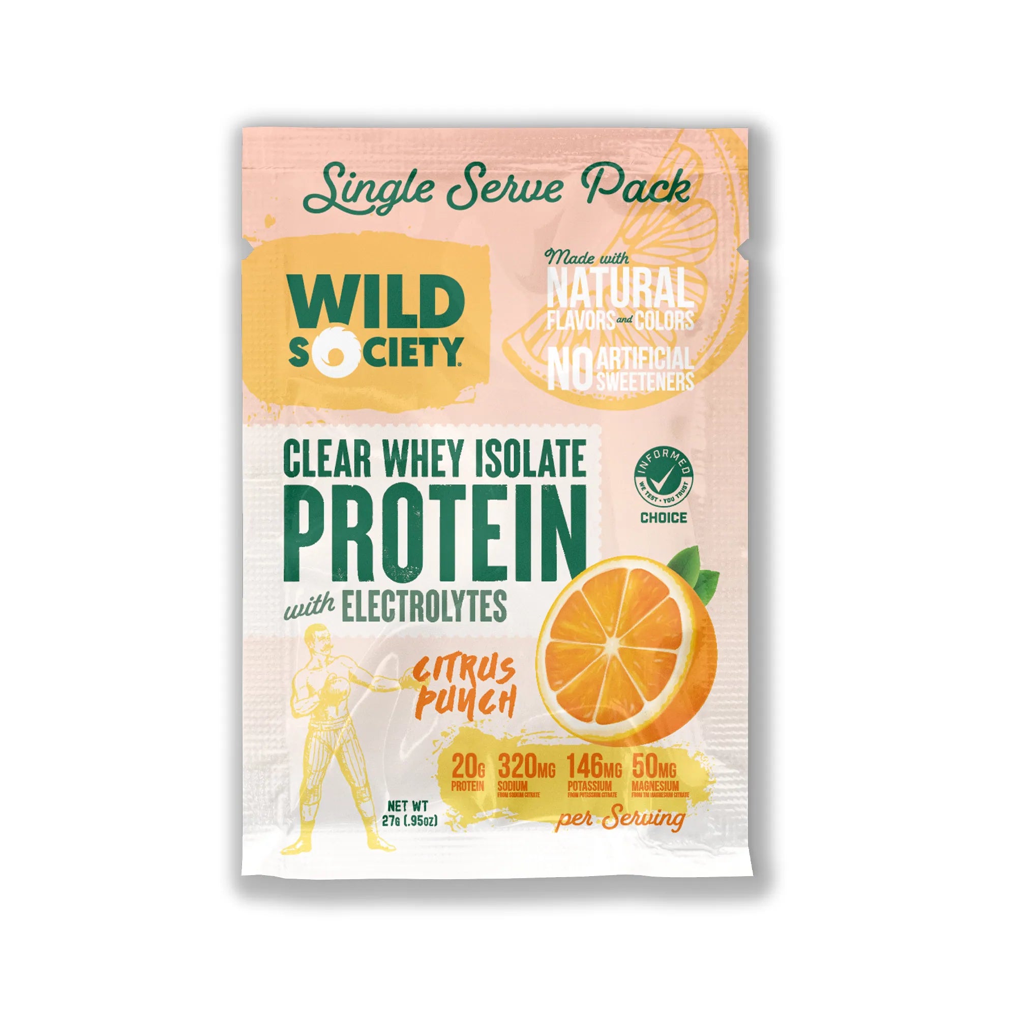 citrus punch whey isolate sample