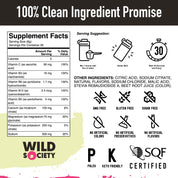 clean ingredients - nutrition facts
