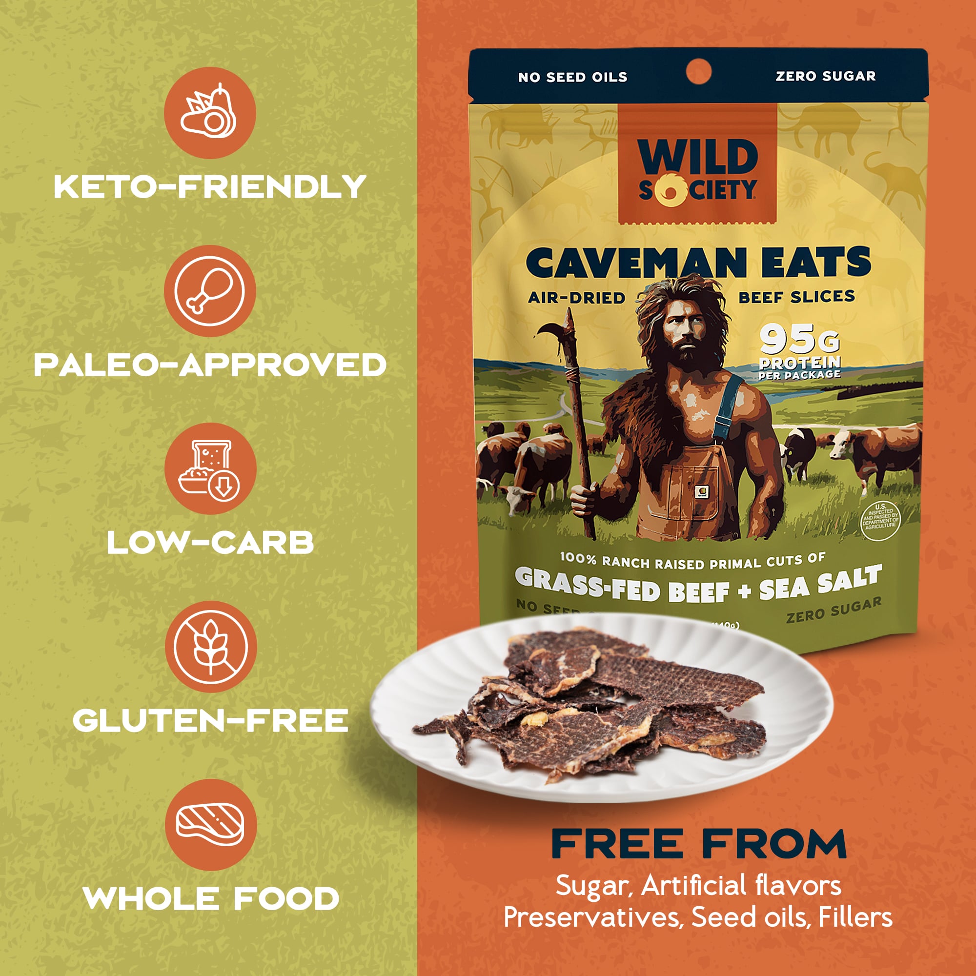 Keto Friendly - Paleo Approved - Low-Carb - Gluten-Free - Whole Food
