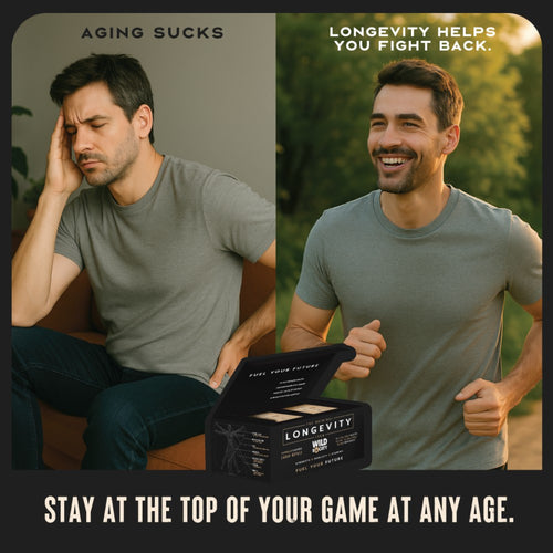 Aging sucks - longevity helps you fight back. - Stay at the top of your game at any age.