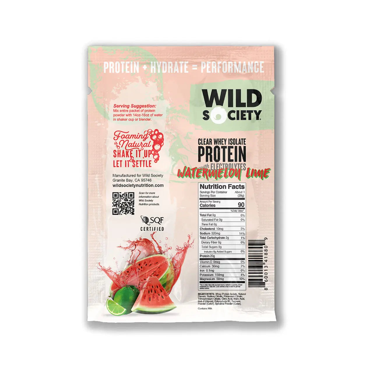 watermelon lime whey isolate sample back nutrition facts