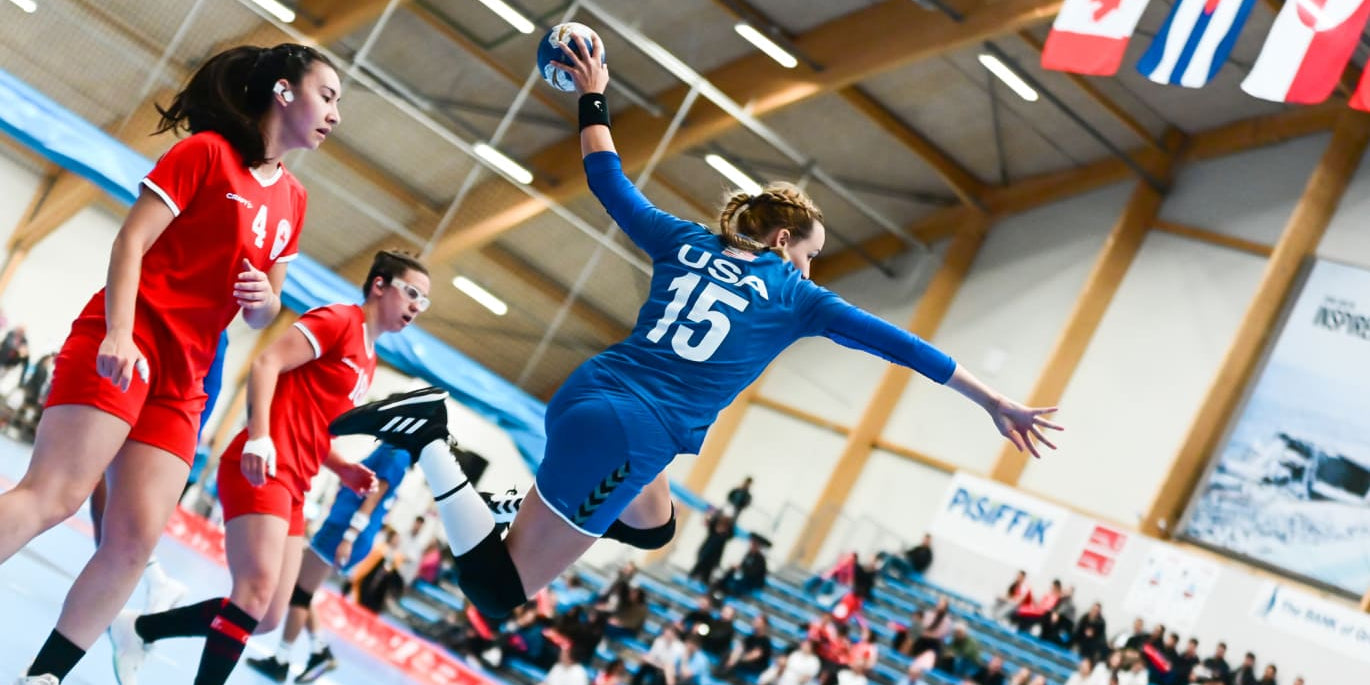 USA Team Handball WOmen's National Team playing a match