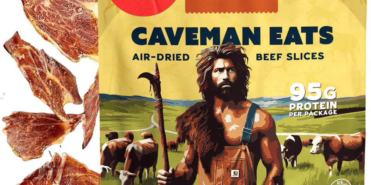 Caveman Eats bag and crisp beef slices