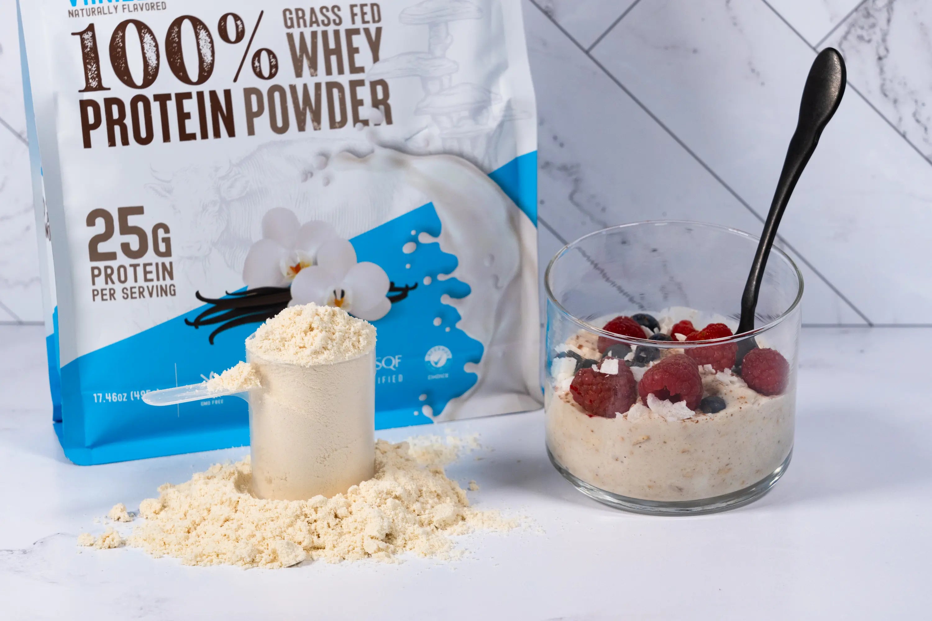 How to Make Vanilla Whey Protein Overnight Oats with Wild Society Whey Protein