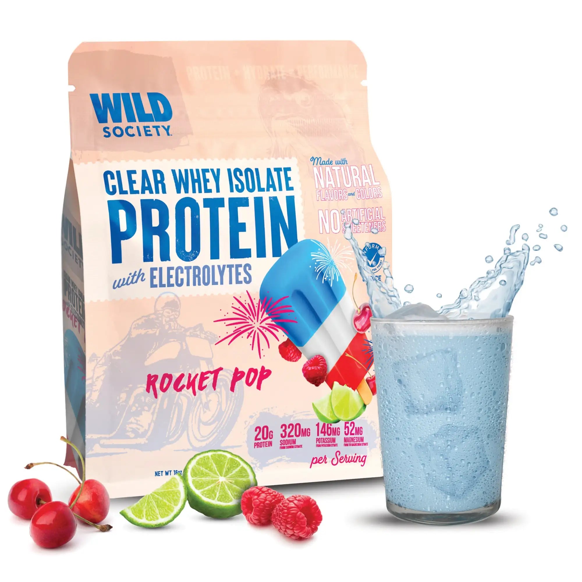 Whey Isolate Powder Clear Whey Isolate Protein Powder with Electrolytes – Wild Society ...