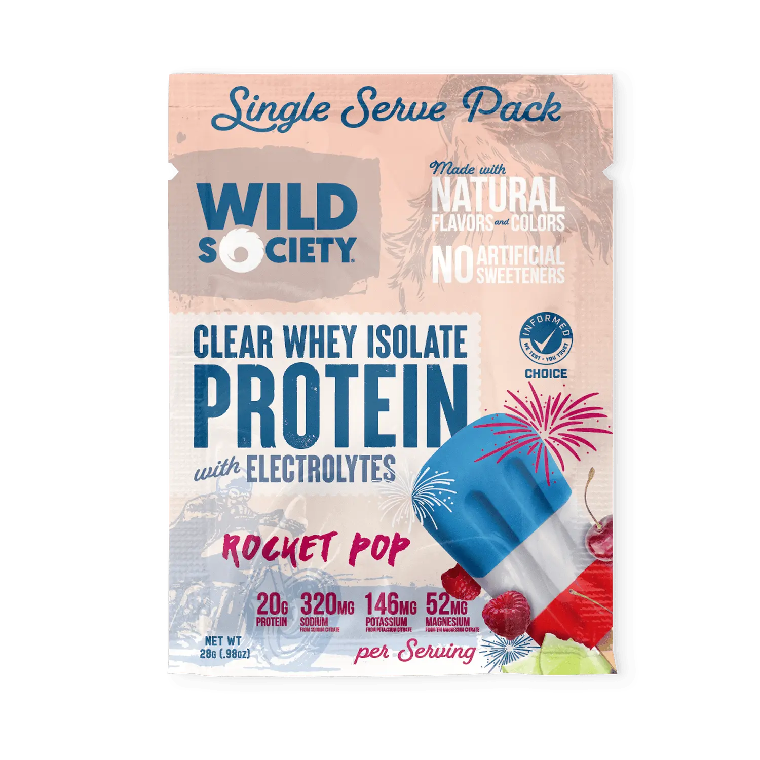 Clear Isolate With Electrolytes Single Serve Pack | Wild Society | Try Our Clean, Nutrient-Dense Nutrition